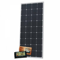 180W 12V dual battery solar kit for camper / boat with controller and cable - Solarika.co.uk