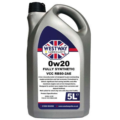 0W20 VCC RBS0-2AE Volvo Spec Synthetic Engine Oil 0w/20 - 4Boats