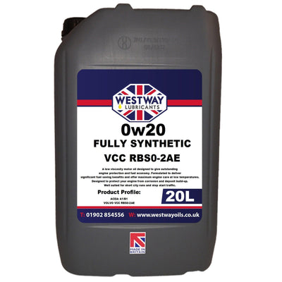 0W20 VCC RBS0-2AE Volvo Spec Synthetic Engine Oil 0w/20 - 4Boats