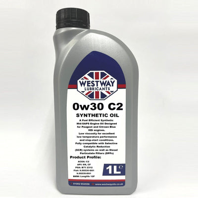 0W30 C2 Fully Synthetic Engine Oil 0w/30 for PSA B71 2312 Blue HDi - 4Boats