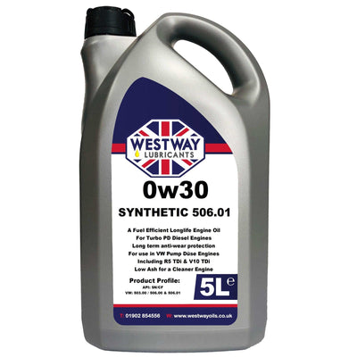 0w30 Fully Synthetic VW 506.01 Low SAPS Engine Oil - 4Boats