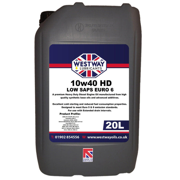 10W40 Synthetic Engine Oil UHPD Low SAPS for Diesel E7 E9 - 4Boats