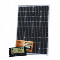 120W 12V dual battery solar kit for camper, boat, yacht with controller and cable - 4Boats