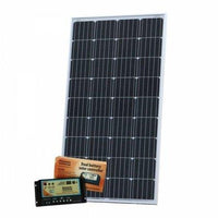 150W 12V dual battery solar kit for camper / boat with controller and cable - 4Boats