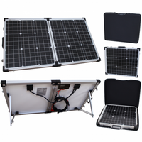 80W 12V folding solar charging kit for motorhome, caravan, boat or any other 12V system