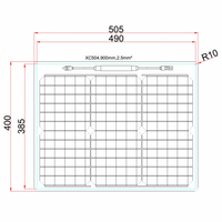 30W Reinforced semi-flexible solar panel with a durable ETFE coating