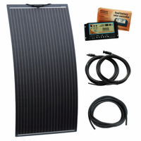 160W 12V semi-flexible dual battery solar charging kit