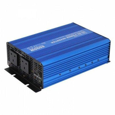 2000W 24V pure sine wave power inverter 230V AC output (UK sockets) - 4Boats