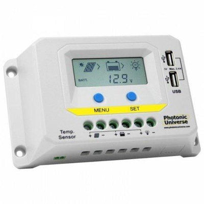 20A 12V/24V solar charge controller / regulator with LCD display and powerful dual USB output (2.4A) - 4Boats