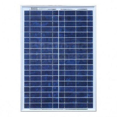 20W 12V polycrystalline solar panel with 2m cable - 4Boats