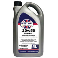 20w50 Mineral Classic Motor Oil High ZDDP - 4Boats