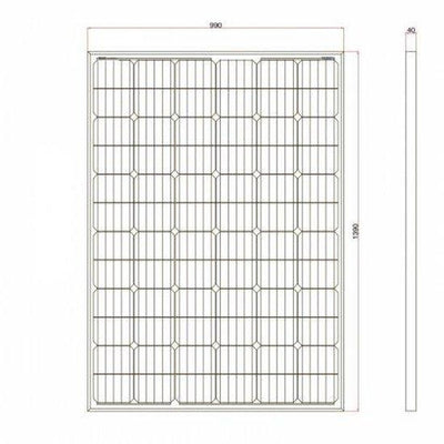 250W 12V solar charging kit with 20A controller and 5m cable - 4Boats