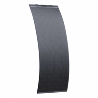 270W BLACK SEMI-FLEXIBLE FIBREGLASS SOLAR PANEL WITH DURABLE ETFE COATING - 4Boats