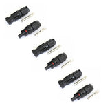 3 Pairs of MC4 compatible connectors for 10mm2 cable, suitable for solar panels, extension leads or photovoltaic systems - 4Boats