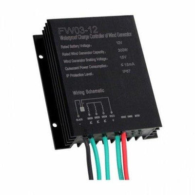 300W 12V Waterproof wind charge controller / regulator for 12V wind turbines up to 300W - 4Boats