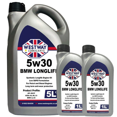 5w30 Fully Synthetic BMW LL-04 C3 Low SAPS Engine Oil - 4Boats