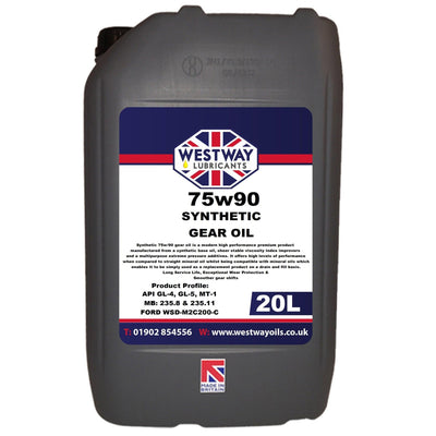 75w90 Synthetic Gear / Differential Oil - 4Boats