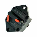 80A 12V/24V/48V AUTOMATIC OVER-CURRENT DC CIRCUIT BREAKER / SWITCH FOR PANEL OR RECESS MOUNT - 4Boats