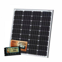 80W 12V dual battery solar kit for camper / boat with controller and cable - 4Boats