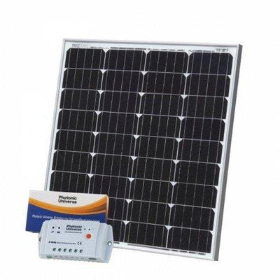 80W 12V solar charging kit with 10A controller and 5m cable - 4Boats