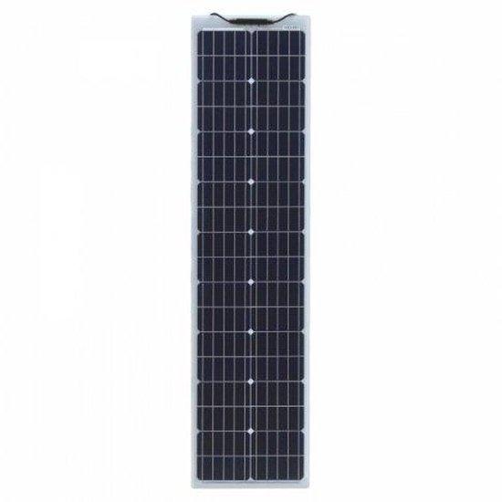 80W Reinforced narrow semi-flexible solar panel with a durable ETFE ...