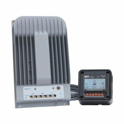 High efficiency 40A MPPT solar charge controller with LCD display and 5m cable for solar panels up to 520W (12V) / 1040W (24V) up to 150V - 4Boats