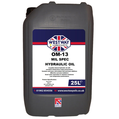 OM13 Mineral Hydraulic Oil HVI 46 30 MIL Spec - 4Boats