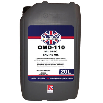 OMD-110 Mineral Engine Oil SAE 30 MIL Spec - 4Boats