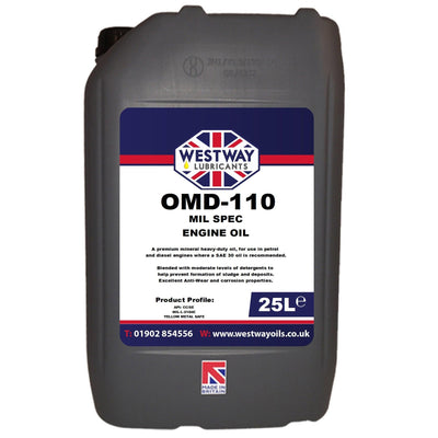 OMD-110 Mineral Engine Oil SAE 30 MIL Spec - 4Boats