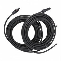 Pair of 10m single core extension cable leads 6.0mm2 for solar panels and solar charging kits - 4Boats