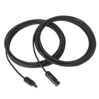 Pair of 5m single core extension cable leads 6.0mm for solar panels and solar charging kits - 4Boats