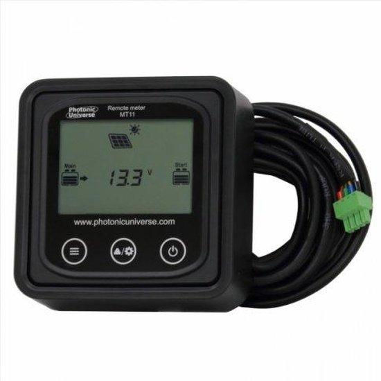 Remote meter/display MT11 with 5m cable for 10A-30A DM series dual battery MPPT solar charge controllers - 4Boats