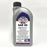 SAE 80 Gear Oil GL-1 Straight Non Detergent - Yellow Metal Safe - 4Boats