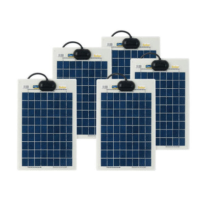 Solar Technology 10W Flexi Solar Panel Kit Bulk Pack (5 Panels) - Solarika.co.uk