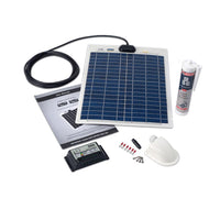 Solar Technology 20W Flexi Solar Panel & Roof/Deck Top Kit - Solarika.co.uk