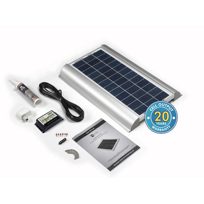 Solar Technology 20W Rigid Solar Panel & Aero Brackets Kit - Solarika.co.uk