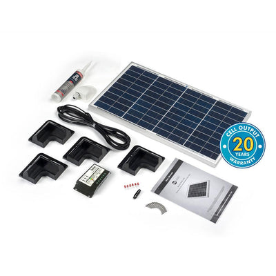 Solar Technology 30W Rigid Solar Panel & Corner Mounts Kit - Solarika.co.uk