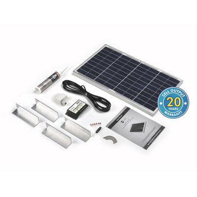 Solar Technology 30W Rigid Solar Panel & Universal Fitting Kit - Solarika.co.uk