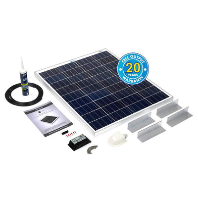 Solar Technology 80W Rigid Solar Panel & Universal Fitting Kit - Solarika.co.uk