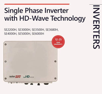 SolarEdge 3kw Single Phase HD Wave on grid solar Inverter NO DISPLAY - Solarika.co.uk