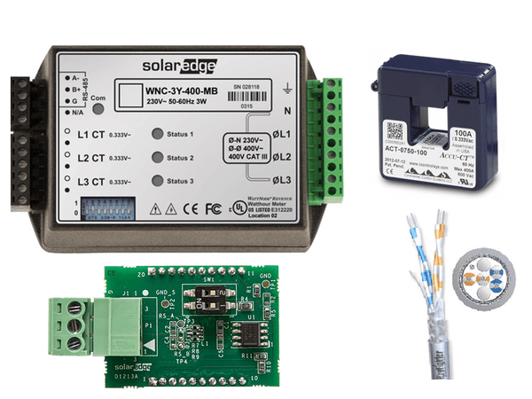 Solaredge Power management package for up to 250A grid supply with Modbus Connection - Solarika.co.uk