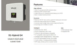 SolaX X1 G4 Hybrid single phase battery storage Inverter HV 3.7kW charges from grid - Solarika.co.uk