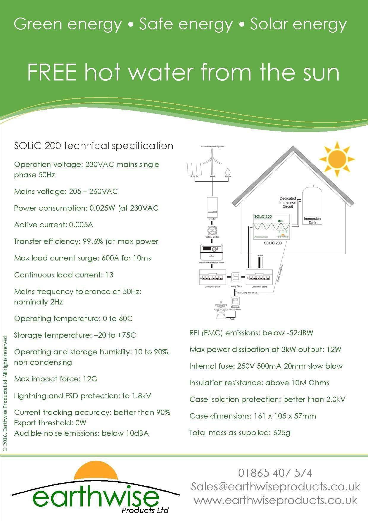 SOLiC200 Solar Immersion diverter (iboost u0026 Immersun alternative) –  Solarika.co.uk