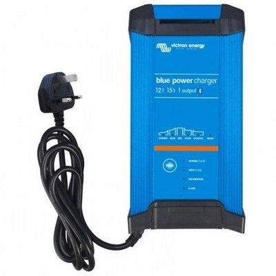 Victron 15A 12V Blue Smart IP22 mains battery charger with Bluetooth connectivity - 4Boats