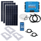 Victron 525W Monocrystalline Solar kit with SmartSolar 150/35 MPPT, Mounts, Cables & MC4s - Solarika.co.uk