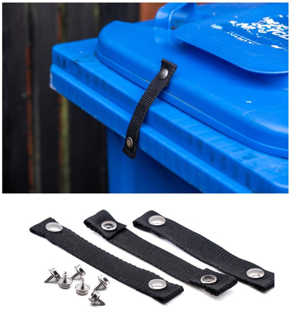 Wheelie bin lid lock strap for strong winds - 4Boats